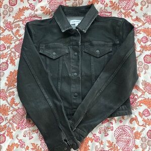 Frame Denim Women's Black Denim Jacket